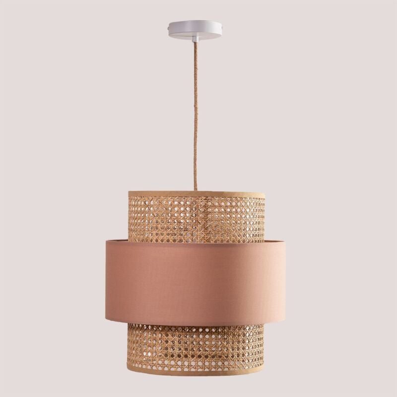 foto del prodotto lampada da soffitto in rattan satu sklum