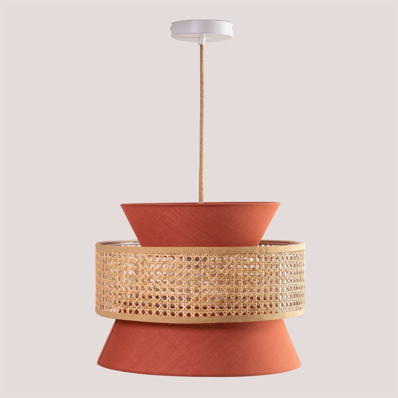 foto del prodotto lampada da soffitto in rattan yereh sklum