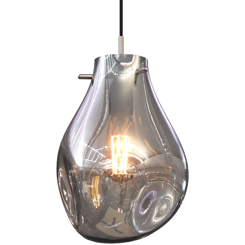 foto del prodotto lampada da soffitto in vetro lampada a sospensione vera fumo