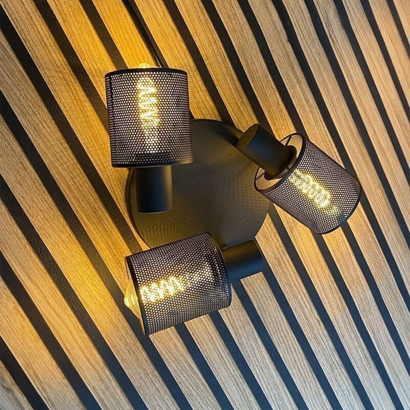 foto del prodotto lampada da soffitto industriale chicago e27 3 teste