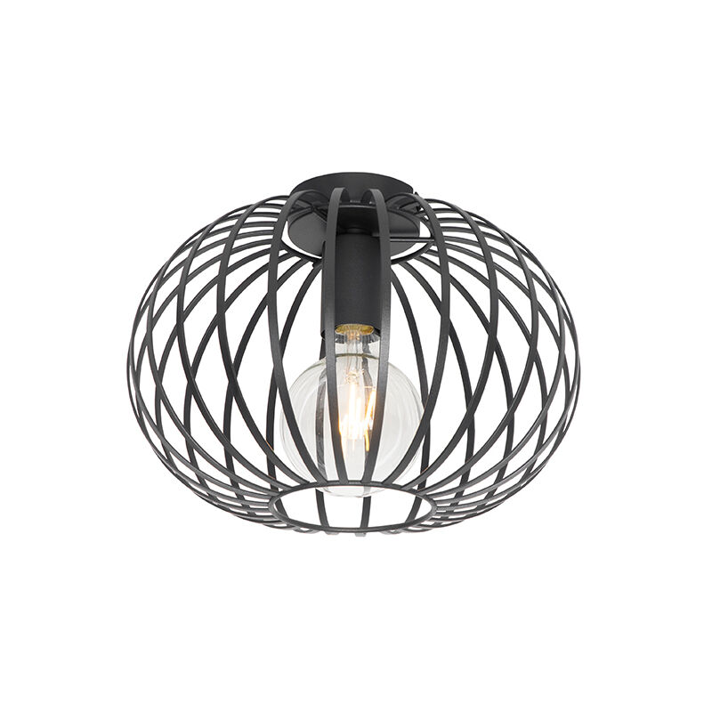 foto del prodotto lampada da soffitto johanna design acciaio sfera e27 max. 1 x 7 watt qazqa