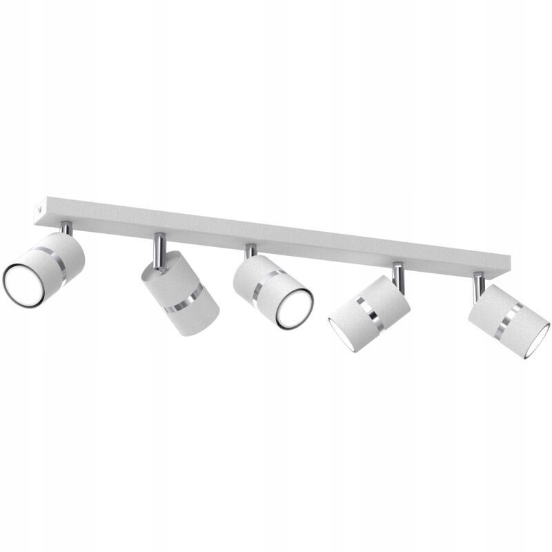 foto del prodotto lampada da soffitto jokeys strip, orientabile, 5x gu10, cromo bianco