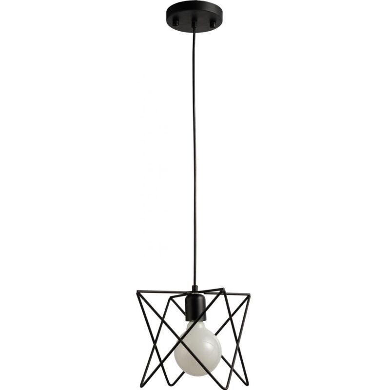 foto del prodotto lampada da soffitto lampada a sospensione design industriale bon nero