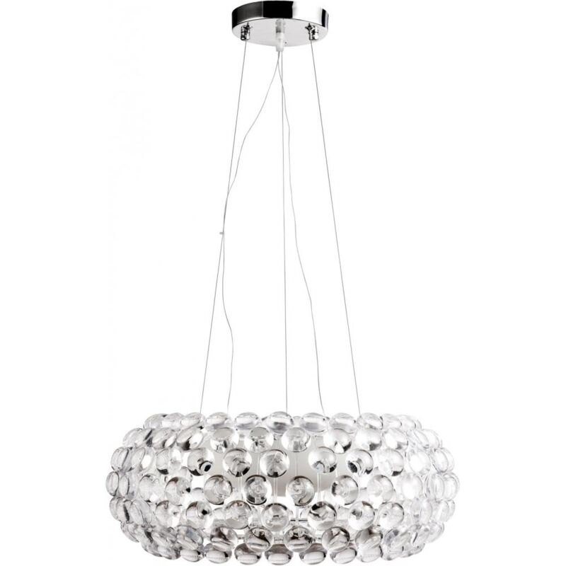 foto del prodotto lampada da soffitto lampada a sospensione in sfere di vetro cristallo 35cm savoni trasparente