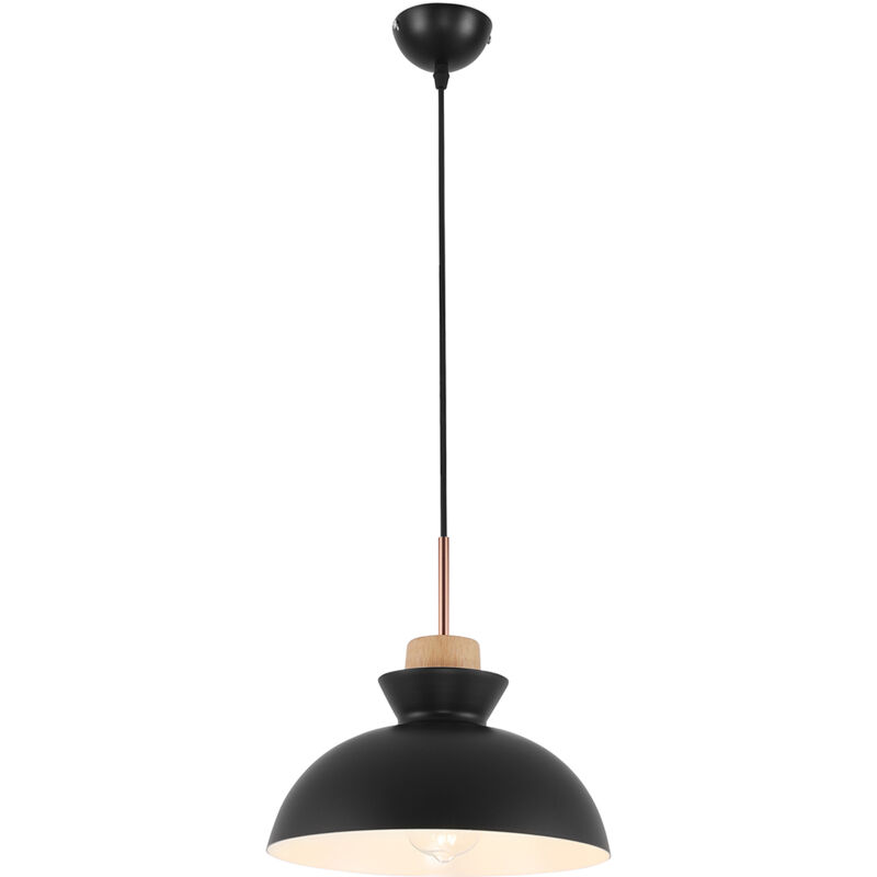 foto del prodotto lampada da soffitto lampada a sospensione in stile scandinavo sigfrid nero