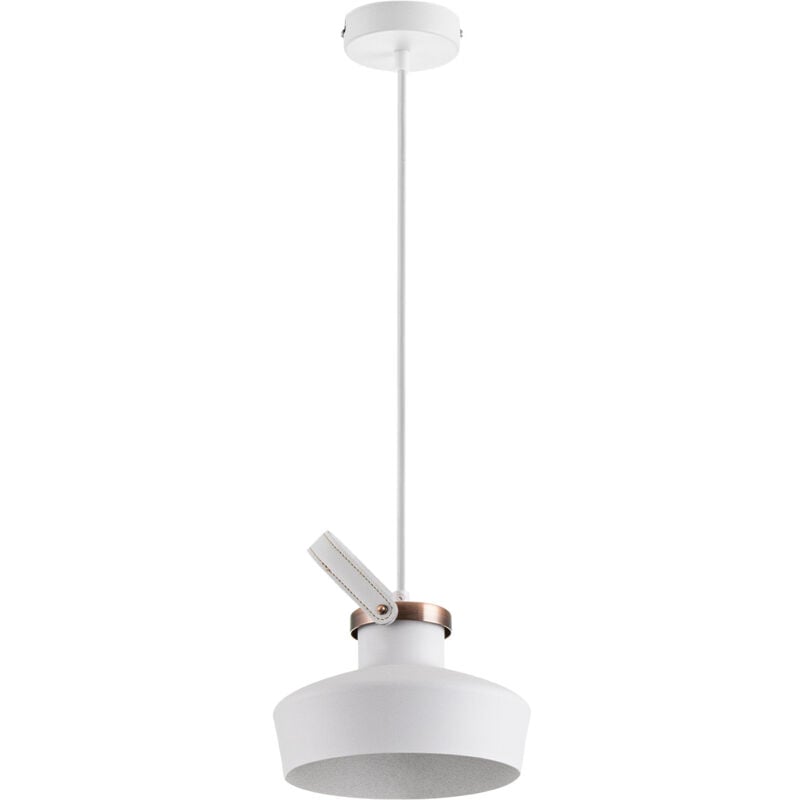 foto del prodotto lampada da soffitto lampada a sospensione soggiorno e studio industriale e27 senza illuminante, bianca rame paco home
