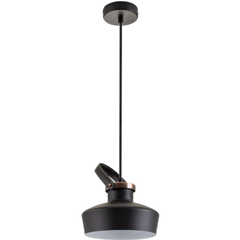 foto del prodotto lampada da soffitto lampada a sospensione soggiorno e studio industriale e27 senza illuminante, nero rame paco home