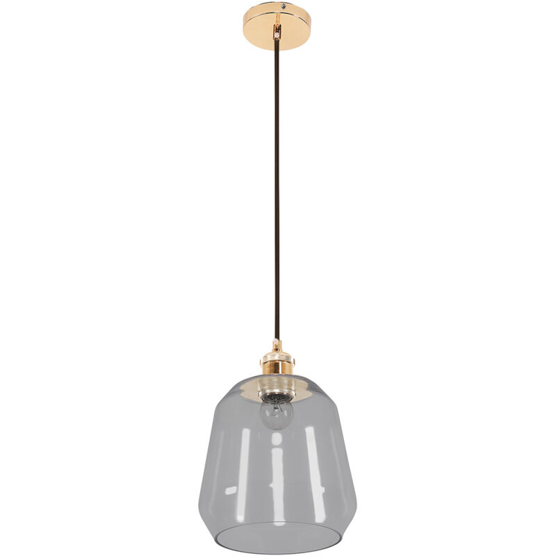 foto del prodotto lampada da soffitto lampada a sospensione vetro e metallo amaia grigio