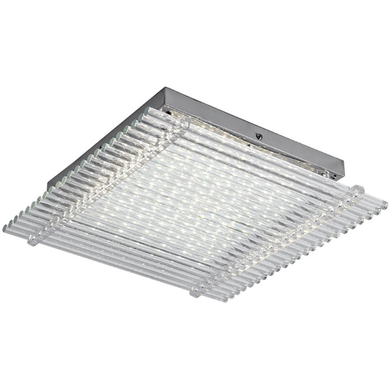 foto del prodotto lampada da soffitto lampada da soffitto in vetro lampada da corridoio lampada da soggiorno a soffitto, aste in vetro trasparente, 1x led 18w 1360lm
