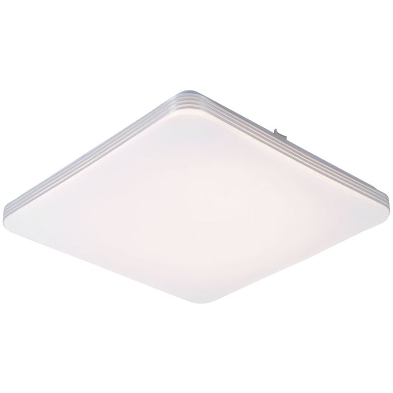 foto del prodotto lampada da soffitto lampada da soffitto lampada da soggiorno lampada da cucina lampada da sala da pranzo, metallo quadrato bianco, 1x led 24w 920lm