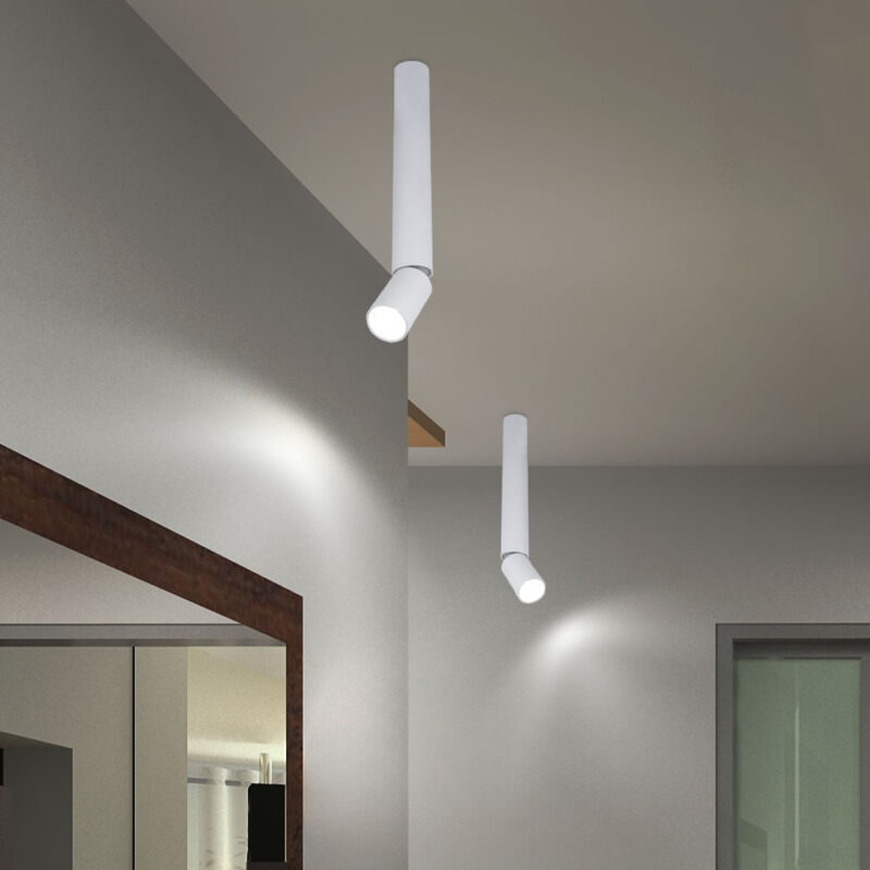 foto del prodotto lampada da soffitto lampada da soggiorno lampada da soffitto lampada da camera da letto lampada da sala da pranzo, alluminio bianco, spot mobile, led