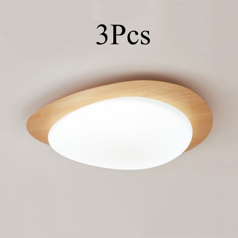 foto del prodotto lampada da soffitto led 12w plafoniera metallo e acrilico lampada da bagno semi incassato luce bianco fredda 3 pezzi