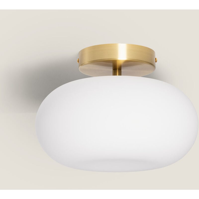 foto del prodotto lampada da soffitto led 9w metallo e vetro keyla oro