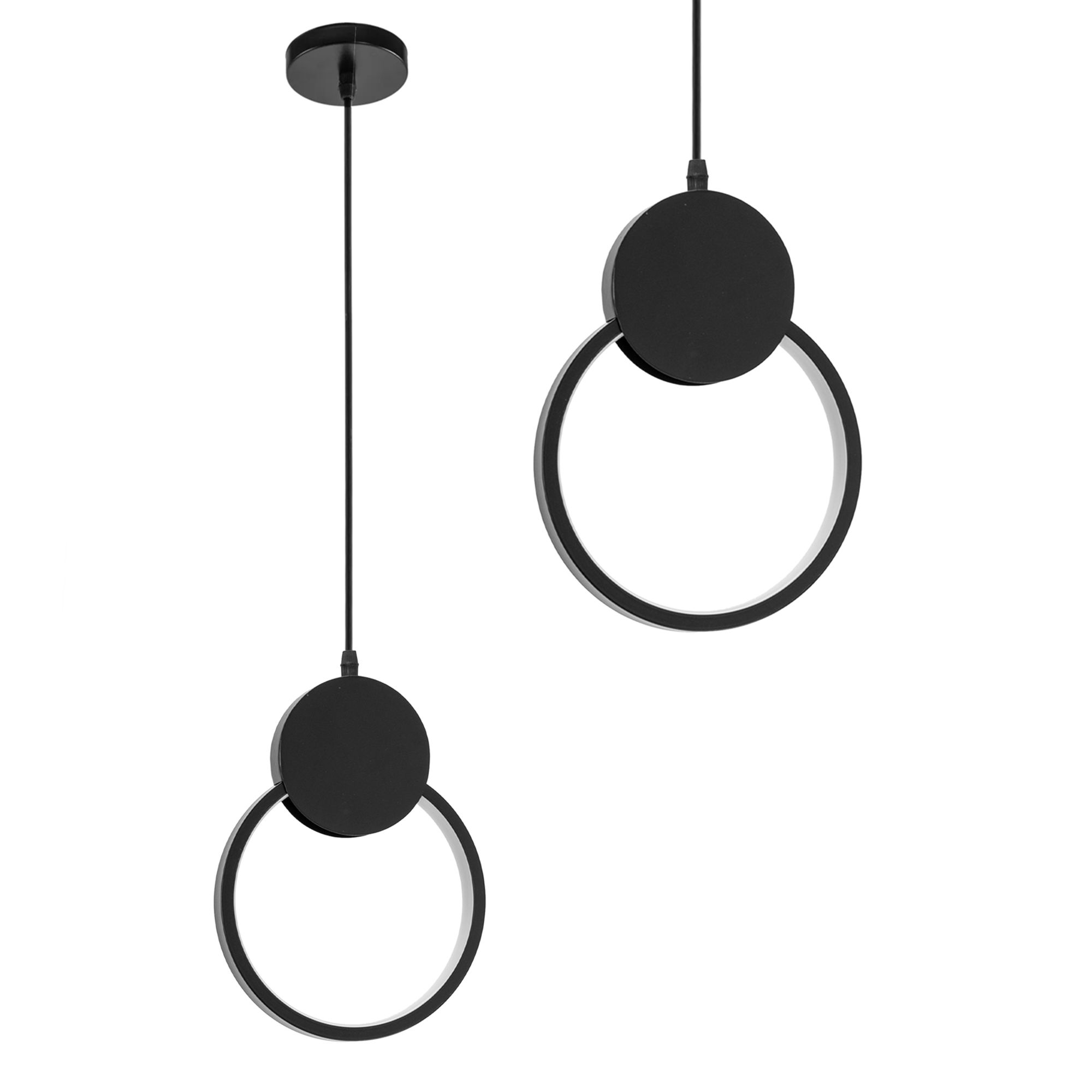 foto del prodotto lampada da soffitto led app852-cp black