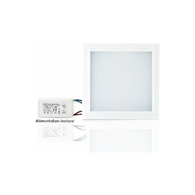 foto del prodotto lampada da soffitto led integrata ac220 240v 15w 1200lm 120 120w ip44 impermeabile ik08 200x200mm white hot 3000k perforazi