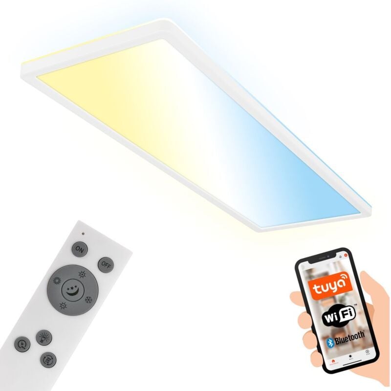 foto del prodotto lampada da soffitto led lampada da soffitto smart led panel piatta dimmerabile telecomando