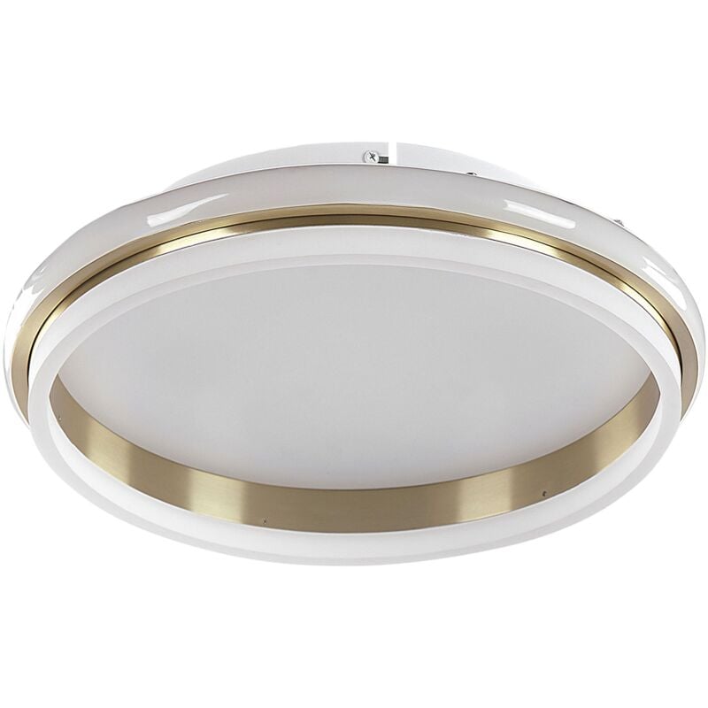 foto del prodotto lampada da soffitto led plafoniera 64 cm metallo acrilico oro taping