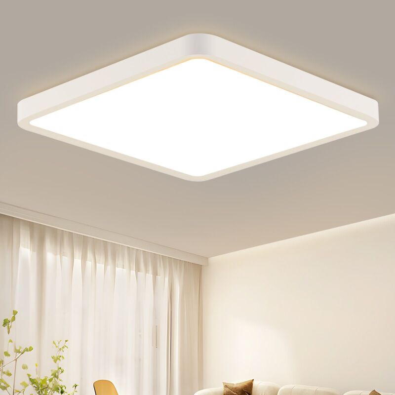 foto del prodotto lampada da soffitto led plafoniera piatta 23w 3000k illuminazione da soffitto lampada da bagno quadrata da 23 cm ip44 lampada da bagno lampada da