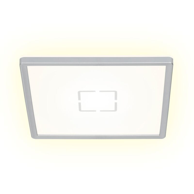 foto del prodotto lampada da soffitto led ultrapiatta retroilluminata 18w argento briloner