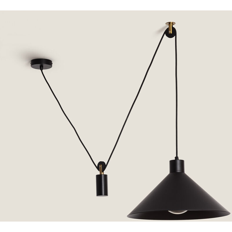 foto del prodotto lampada da soffitto metallo aleya nero