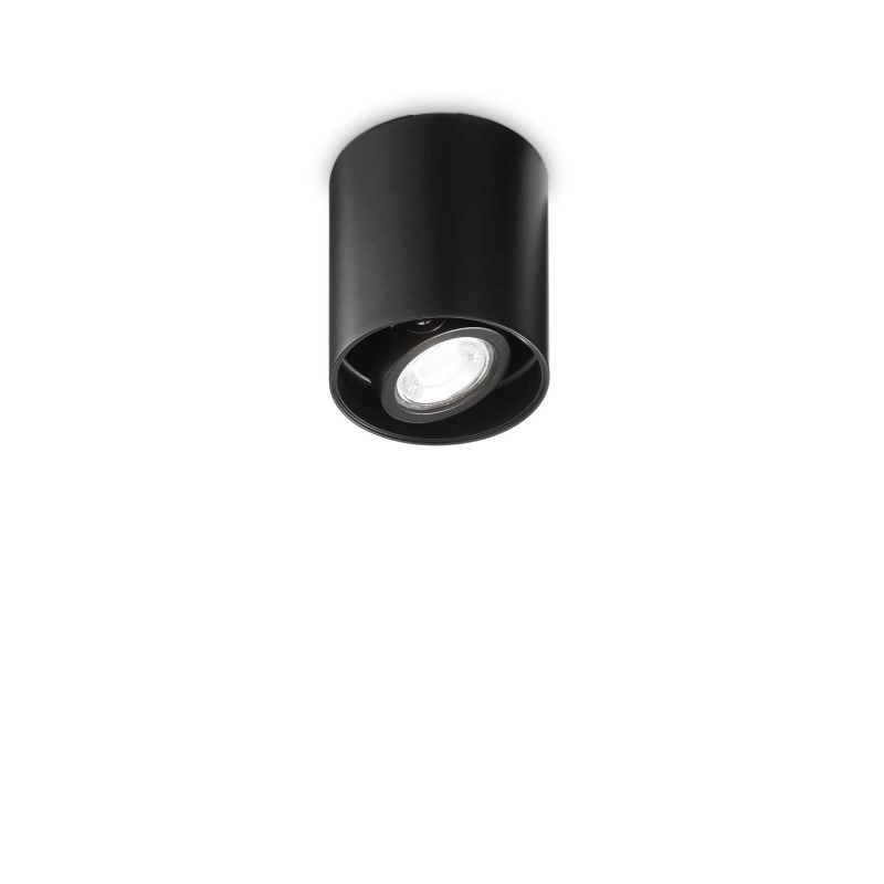 foto del prodotto lampada da soffitto mood pl1 d09 round nero ideal-lux