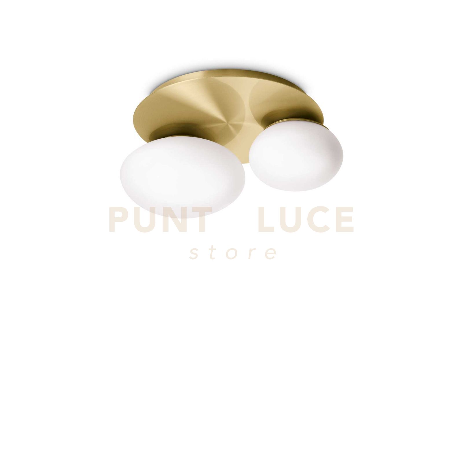 foto del prodotto lampada da soffitto ninfea pl2 ottone