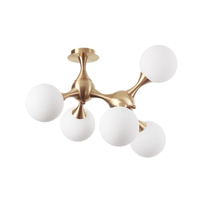 foto del prodotto lampada da soffitto nodi pl5 ottone