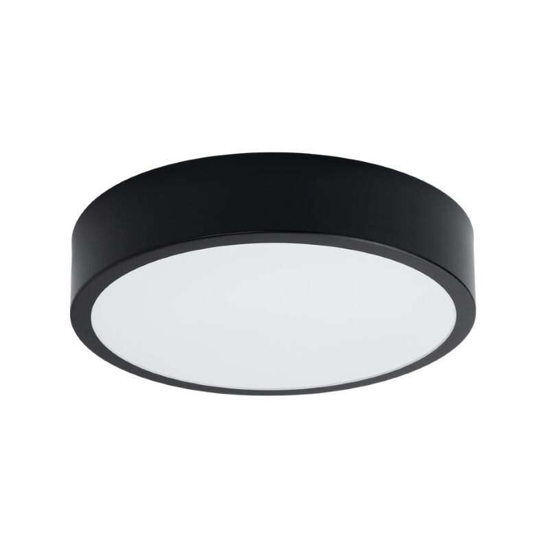 foto del prodotto lampada da soffitto onyx nero 30x6x30cm sollux