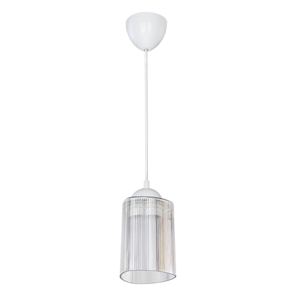 foto del prodotto lampada da soffitto optical mdl4125 con paralume triangolo in plastica trasparente h70xl11