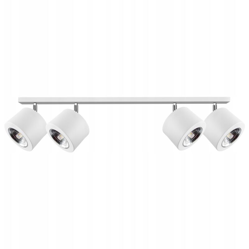 foto del prodotto lampada da soffitto orientabile sei spot, bianco, strip 4xg9