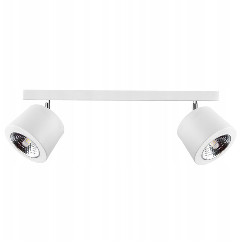 foto del prodotto lampada da soffitto orientabile sei spot, bianco, striscia 2xg9