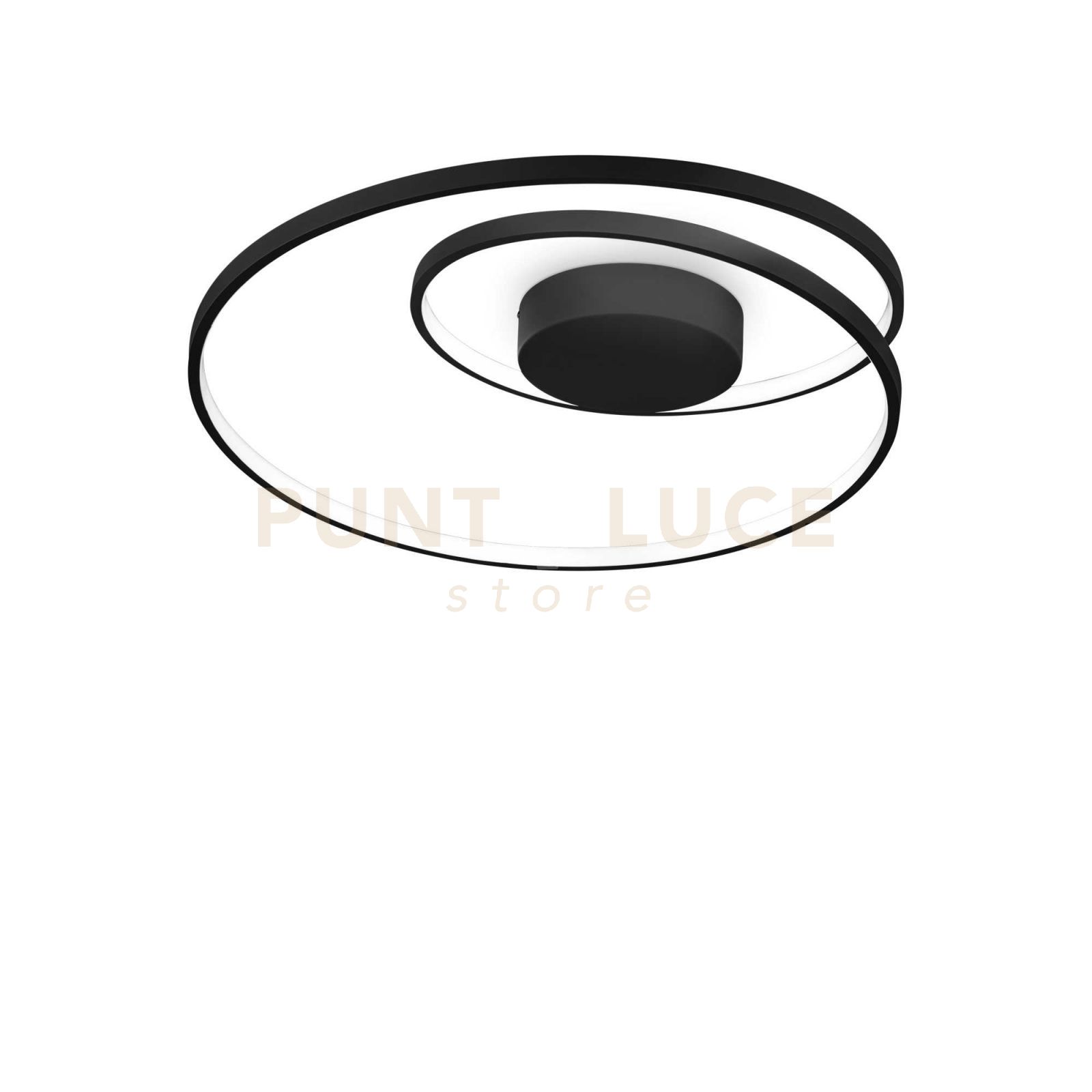 foto del prodotto lampada da soffitto oz pl on off nero