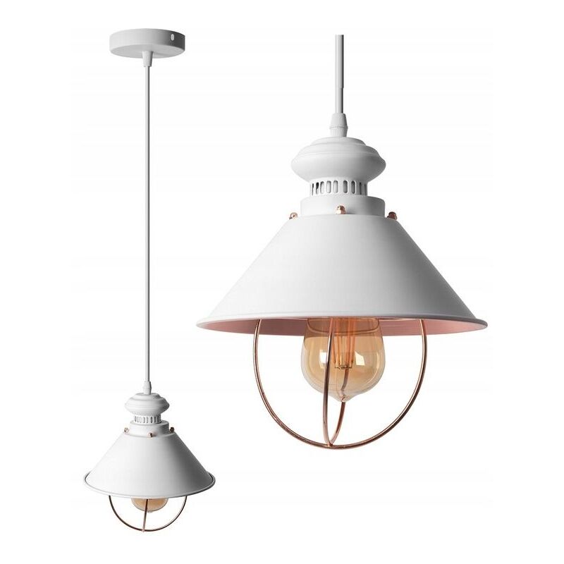 foto del prodotto lampada da soffitto pensile linz bianco app103 1cp