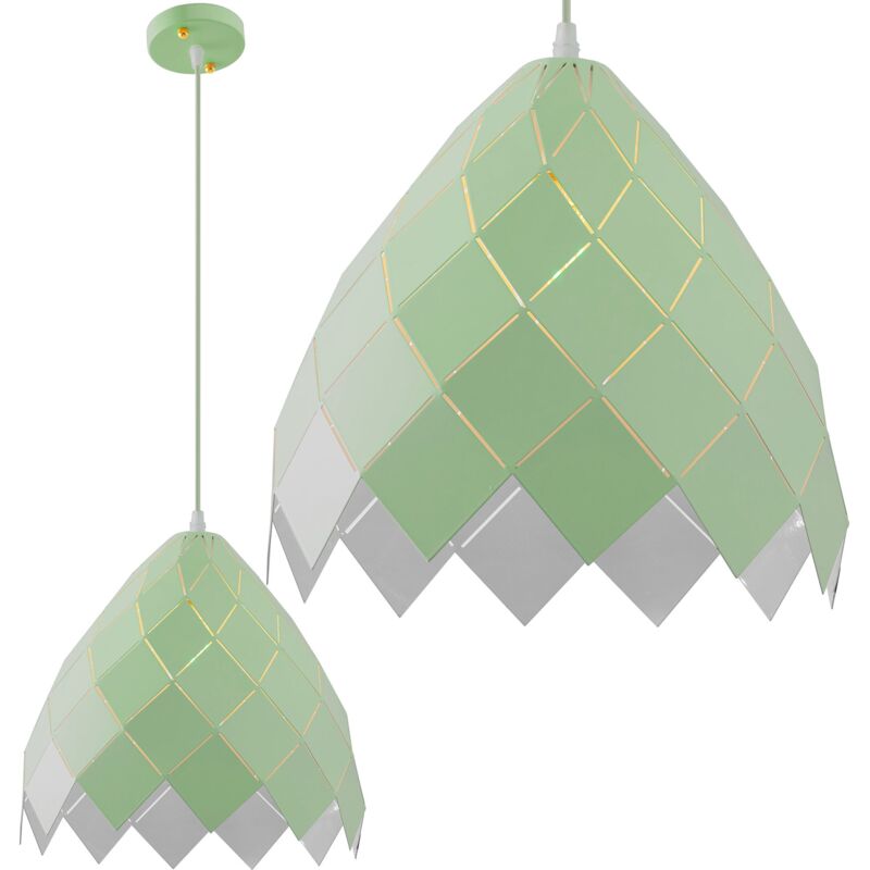 foto del prodotto lampada da soffitto pensile metallico verde app339 1cp
