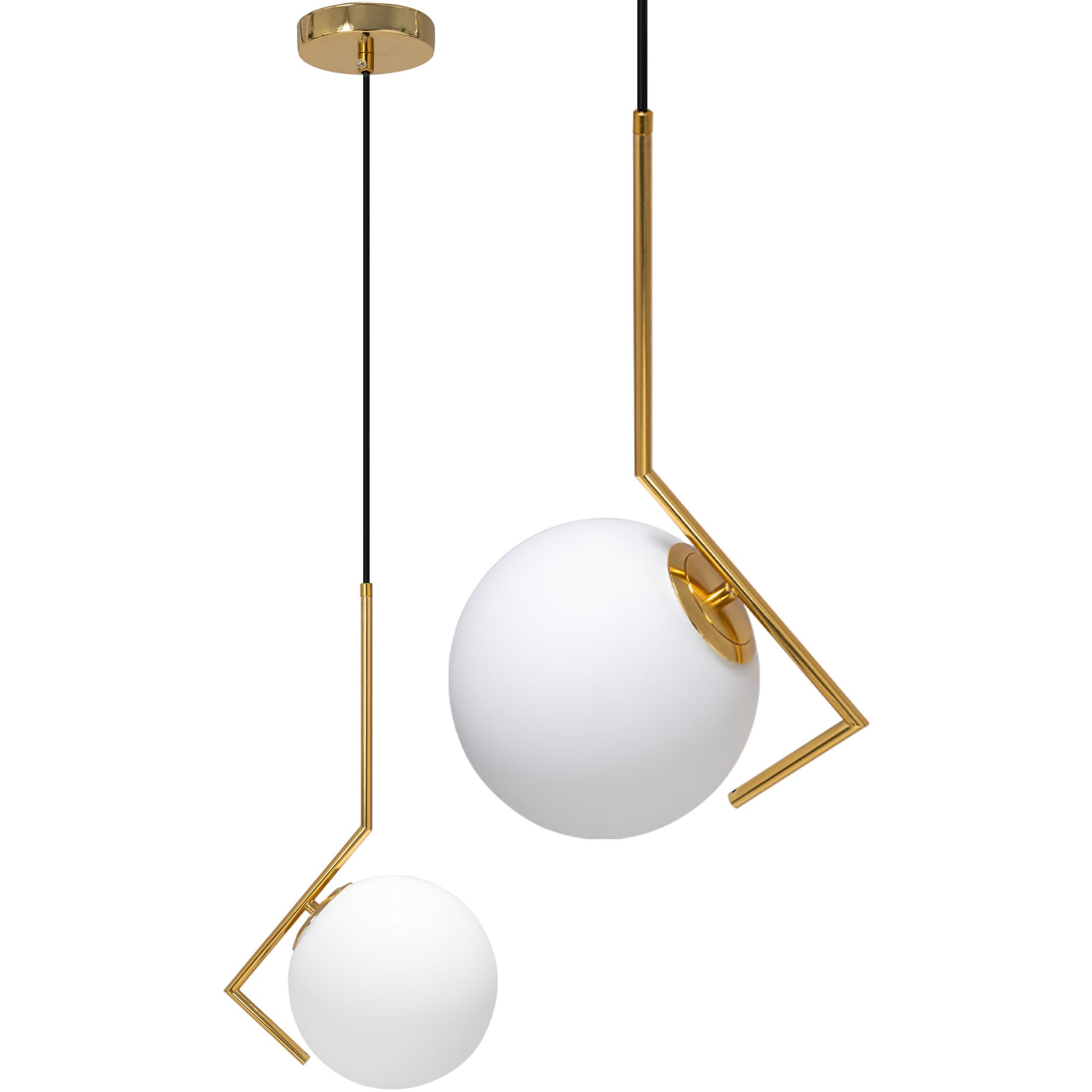 foto del prodotto lampada da soffitto pensile moderno oro di vetro app429-1cp