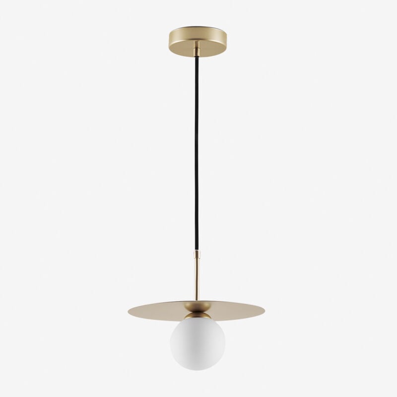 foto del prodotto lampada da soffitto per bagno con sfera di vetro jorien sklum