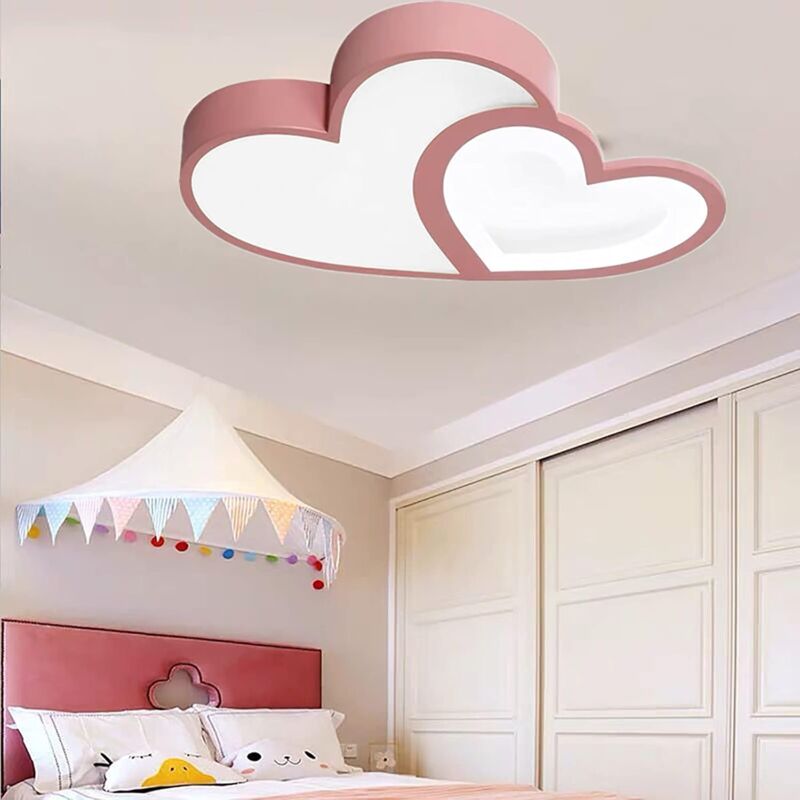 foto del prodotto lampada da soffitto per camera da letto con luce bicolore regolabile, lampada per bambini da 35 w,plafoniera a led, applicabile alla stanza dei