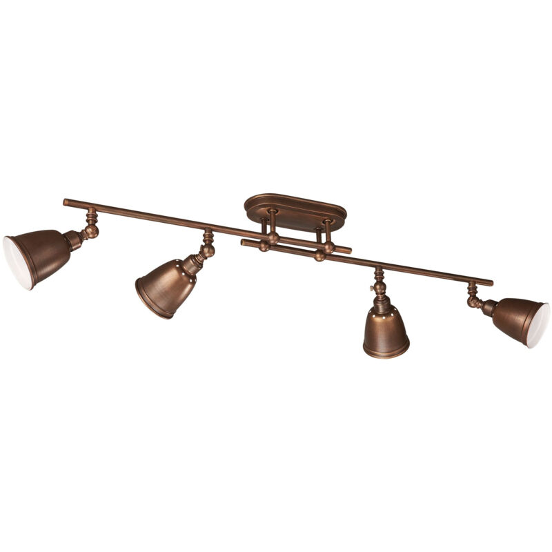 foto del prodotto lampada da soffitto petrol marrone anticato e14 7 w massive