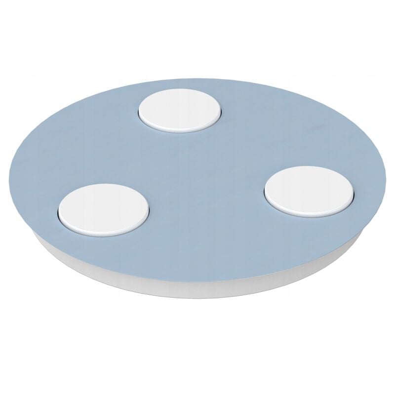 foto del prodotto lampada da soffitto plafond led 3x gx53, blu per bambini e ragazzi