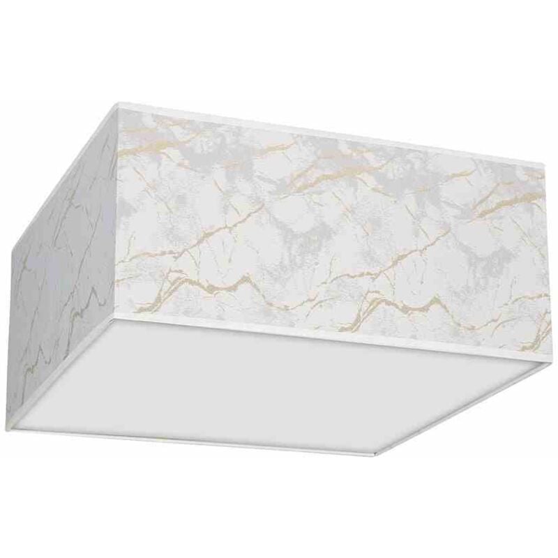 foto del prodotto lampada da soffitto quadrata senso bianco oro 3xe27