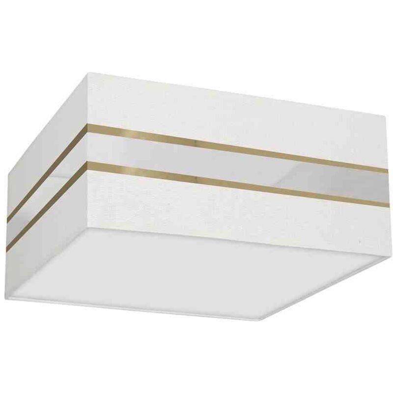 foto del prodotto lampada da soffitto quadrata ultimo bianco 2xe27