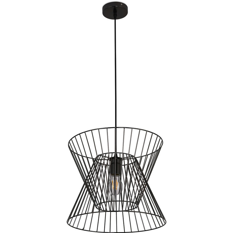 foto del prodotto lampada da soffitto retr lampada a sospensione lia nero