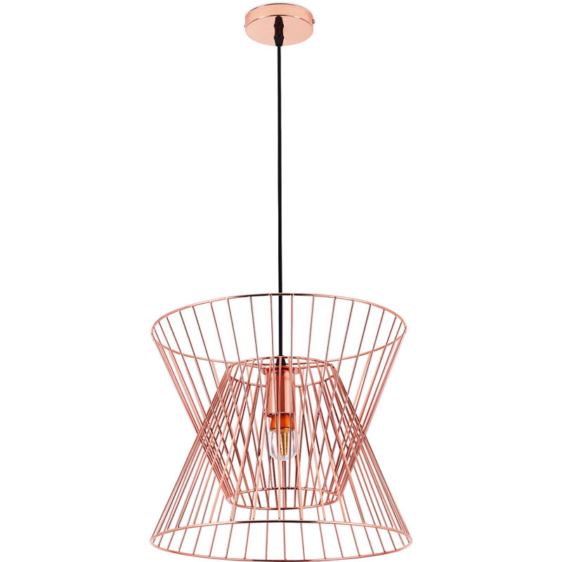 foto del prodotto lampada da soffitto retr lampada a sospensione lia oro rosato