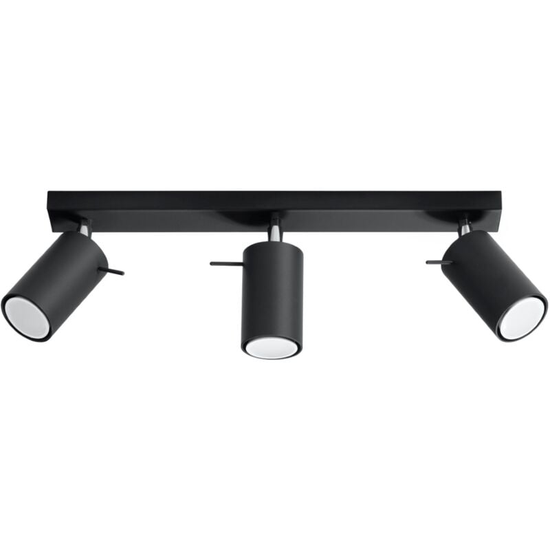 foto del prodotto lampada da soffitto ring nero 45x16x6cm sollux