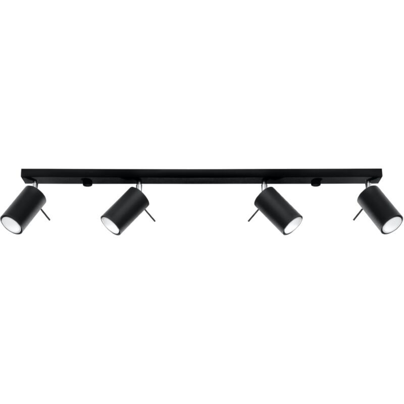 foto del prodotto lampada da soffitto ring nero 80x16x6cm sollux