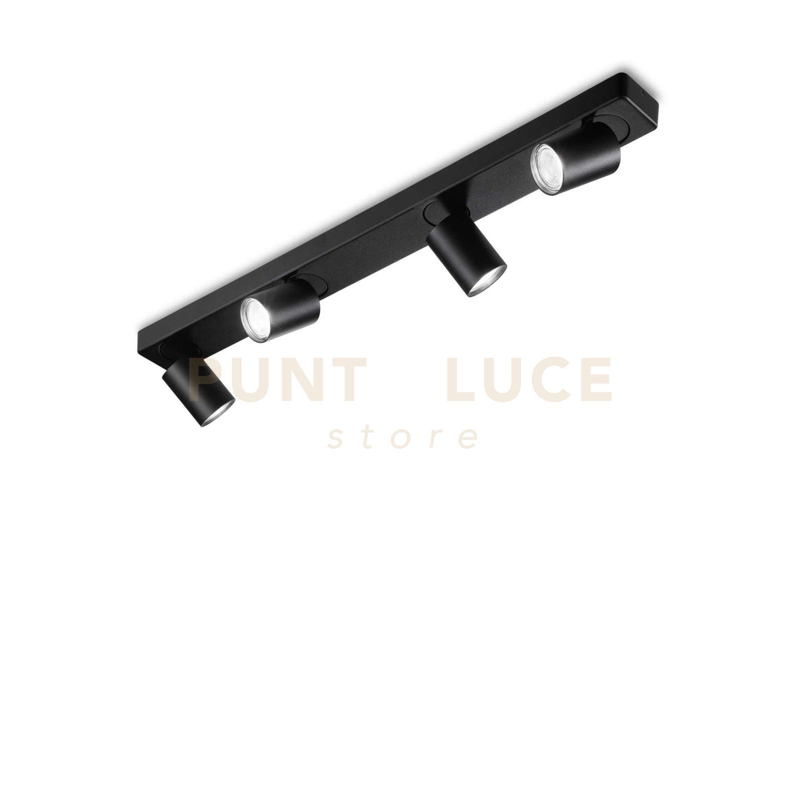foto del prodotto lampada da soffitto rudy pl4 nero