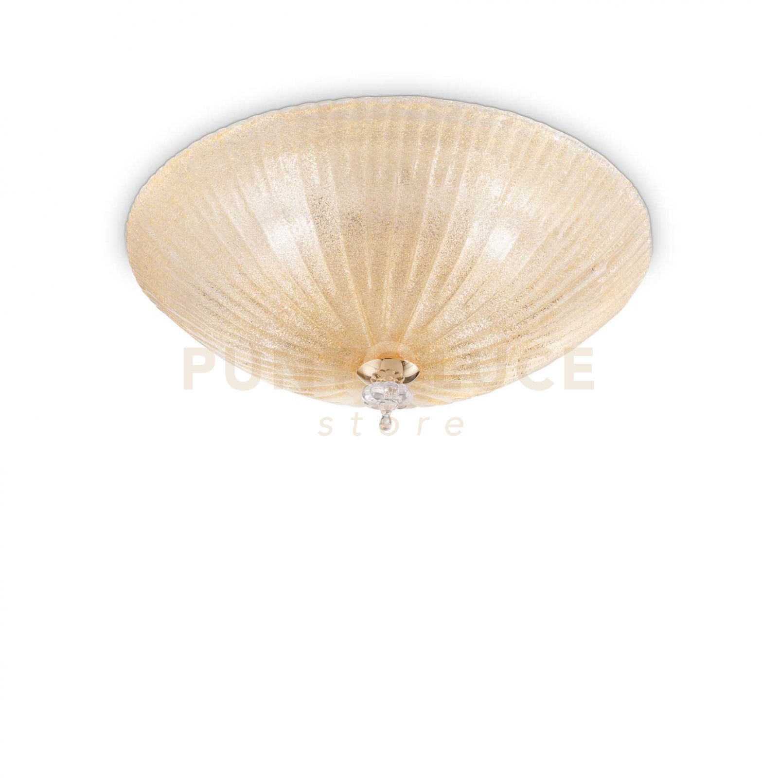 foto del prodotto lampada da soffitto shell pl4 ambra
