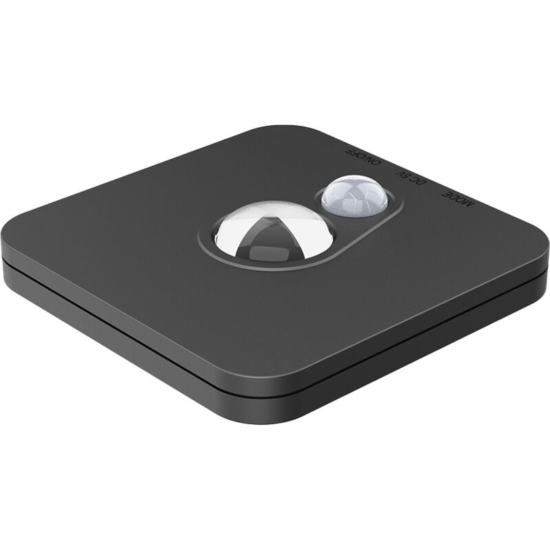 foto del prodotto lampada da soffitto sottopensile stanley nero 3cct 7,57,5 cm