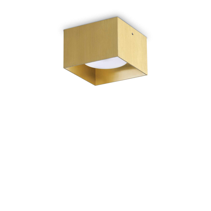 foto del prodotto lampada da soffitto spike pl1 square ottone ideal-lux