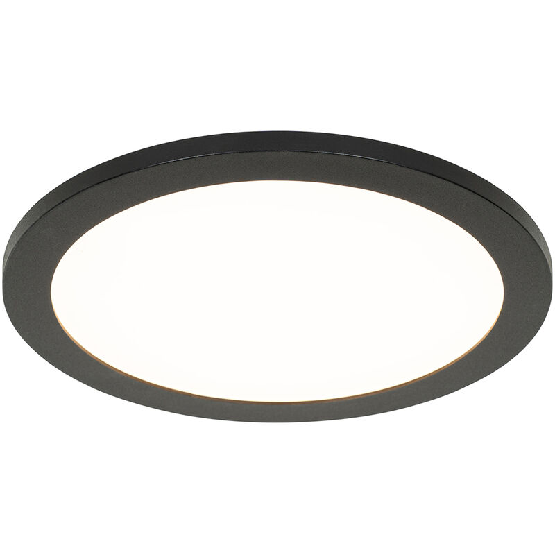 foto del prodotto lampada da soffitto steve moderno plastico nero tondo non sostituibile led max. 1 x 15 watt qazqa